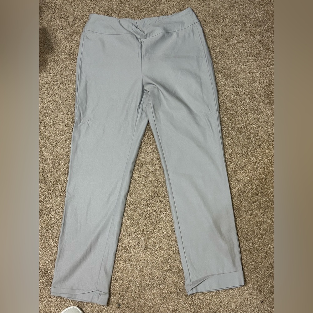 Tribal, size 12 gray cuffed dress pants. Never worn.